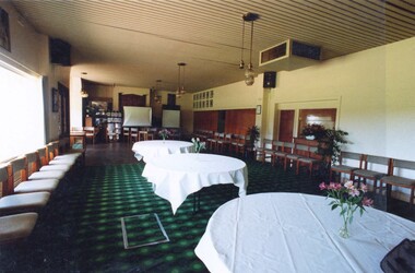 Photograph, Heidelberg Golf Club: Clubhouse renovations 1997-98 - old dining room, 1997