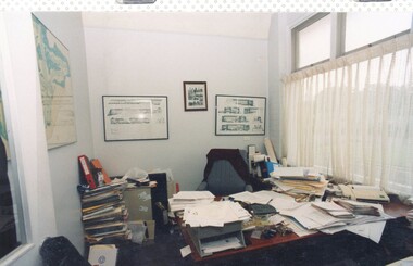 Photograph, Heidelberg Golf Club: Clubhouse renovations 1997-98 - Manager's office, 1997