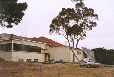 Photograph, Heidelberg Golf Club: Clubhouse renovations 1997-98 - Demolition - Southern end, 1997