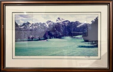 Photograph - Framed Photograph, David Scaletti, 15th hole, par 4, 377 meters: Heidelberg Golf Club, 1999