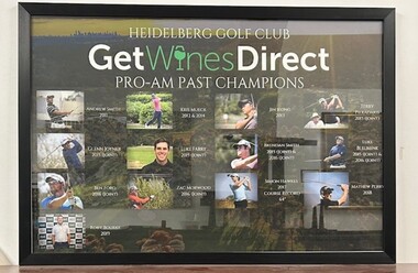 Photograph - Framed Photograph, Pro-Am past champions 2011-2019: Heidelberg Golf Club, 2019
