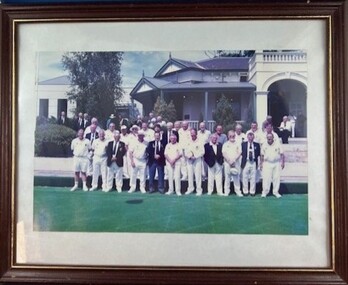 Photograph - Framed Team Photograph, Heidelberg Golf Club Bowling Club, Heidelberg Golf Club Bowling Club: Opening of the green, 2007, 2007