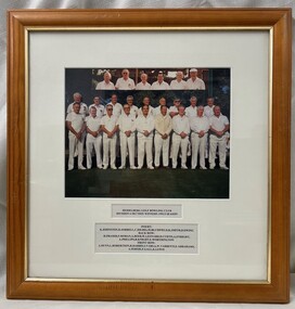 Photograph - Framed Team Photograph, Heidelberg Golf Club Bowling Club, Heidelberg Golf Club Bowling Club: Division 6 section winners season 1992-1993, 1993