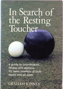 Book, Graham Kinney, In search of the resting toucher / by Graham Kinney, 1982