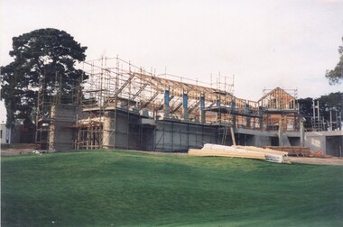 Photograph, Heidelberg Golf Club: Clubhouse renovations 1997-98 - Eaglemont Room gets a roof, 1997
