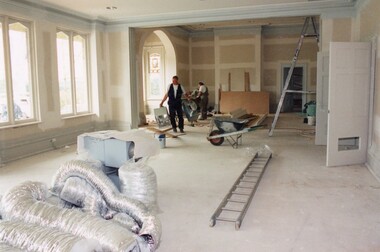 Photograph, Heidelberg Golf Club: Clubhouse renovations 1997-98 - internal views Bryn Teg room and office, 1997
