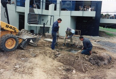 Photograph, Heidelberg Golf Club: Clubhouse renovations 1997-98 - Drainage work and garden, 1997