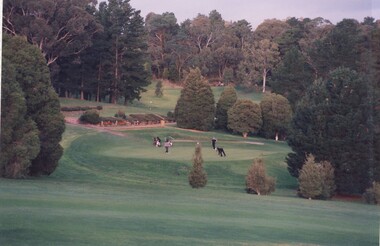 Photograph, 16th green and 17th tee, July 1997, July 1997