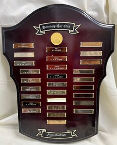 Award - Shield, Father & Son Trophy: HGC, 1993