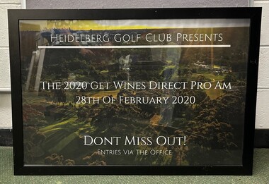 Poster - Advertising poster, Get Wines Direct, HGC presents the 2020 Get Wines Direct Pro-Am, 2020