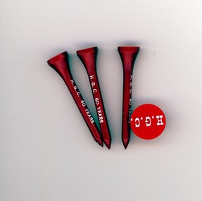 Memorabilia - Golf tees, Heidelberg Golf Club, Heidelberg Golf Club: Sixtieth Year 1928-1988, 1988