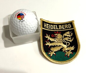 Equipment - Commemorative Golf Ball and Patch, Heidelberg Golf Club, Wilson 432 Ultra 2 and patch, 1990s
