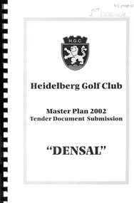 Document - Report, DENSAL, Master plan 2002: Tender document submission, 2002