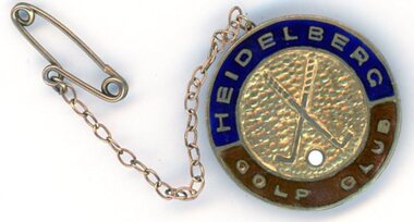 Decorative object - Badge, Heidelberg Golf Club, Ladies' monthly medal, 1960c