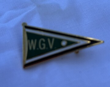 Decorative object - Badge, Women's Golf Victoria, W.G.V. badge, 1990c