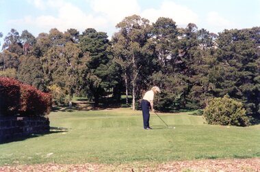 Photograph, Heidelberg Golf Club, Players on the 17th tee 2001, 2001