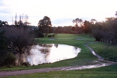 Photograph, Heidelberg Golf Club, Flood across the 2nd fairway 2001, 2001