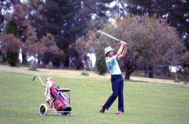 Photograph, Heidelberg Golf Club, Peter Junor at Heidelberg Golf Club, 1980s