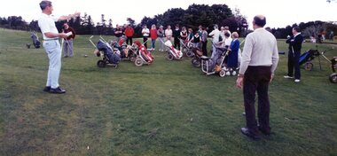 Photograph, Heidelberg Golf Club, Opening of the new 10th and 11th holes 1991: Heidelberg Golf Club, 29/09/1991