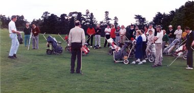 Photograph, Heidelberg Golf Club, Opening of the new 10th and 11th holes 1991: Heidelberg Golf Club, 29/09/1991