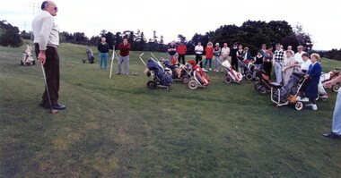 Photograph, Heidelberg Golf Club, Opening of the new 10th and 11th holes 1991: Heidelberg Golf Club, 29/09/1991