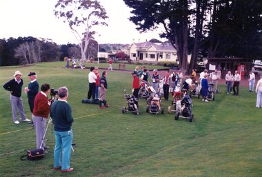 Photograph, Heidelberg Golf Club, Opening of the new 10th and 11th holes 1991: Heidelberg Golf Club, 29/09/1991