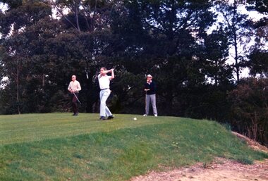 Photograph, Heidelberg Golf Club, Opening of the new 10th and 11th holes 1991: Heidelberg Golf Club, 29/09/1991