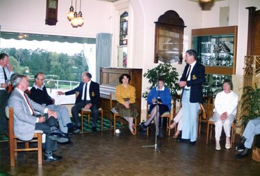Photograph, Heidelberg Golf Club, Opening of the new 10th and 11th holes 1991, member function: Heidelberg Golf Club, 29/09/1991
