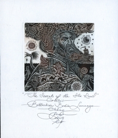 Work on paper - Bookplate, The Secrets of the Silk Road