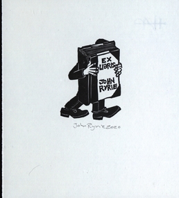 Work on paper - Bookplate, Ex Libris John Ryrie, 2020