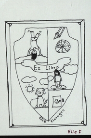 Work on paper - Bookplate, Ex Libris Elie Flanagan