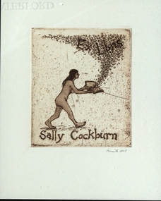 Work on paper - Bookplate, Ex Libris Sally Cockburn