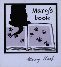 Work on paper - Bookplate, Marg's book