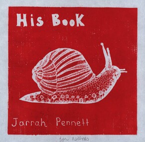 Work on paper - Bookplate, His Book, Jarrah Pennett