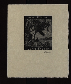 Work on paper - Bookplate, Ex Libris David Fraser