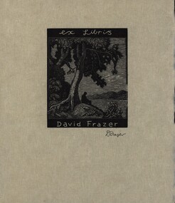 Work on paper - Bookplate, Ex Libris David Fraser