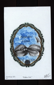 Work on paper - Bookplate, Alejandra Coirini EX LIBRIS