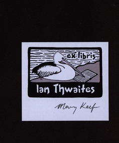 Work on paper - Bookplate, ex libris Ian Thwaites