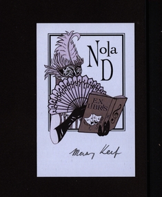 Work on paper - Bookplate, EX LiBRiS Nola D