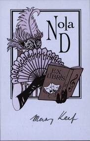 Work on paper - Bookplate, EX LiBRiS Nola D