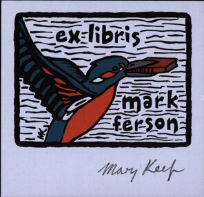 Work on paper - Bookplate, Ex Libris Mark Ferson