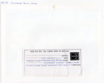 Photograph - Group photo, Mike Sabey, 17/01/1990