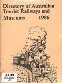 Book, Robert F. McKillop, Directory of Australian Tourist Railways and Museums 1986, 1986