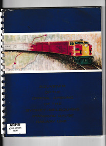 Book, New South Wales Department of Railways, Souvenir of the official opening of the Sydney-Melbourne standard gauge railway line, 1962