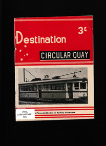 Booklet, J Richardson, Destination Circular Quay, 1958