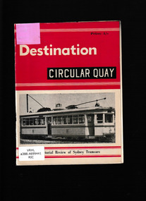 Booklet, J Richardson, Destination Circular Quay, 1961