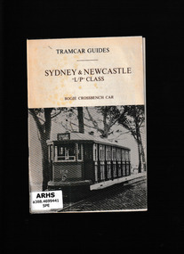 Booklet, South Pacific Electric Railway Co-operative Society, Sydney & Newcastle  "L/P" class : bogie crossbench car, 197?