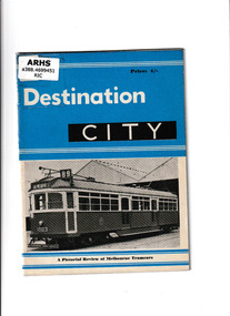Book, Traction Publications, Destination City, 1960