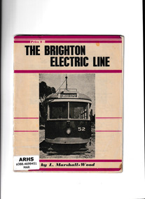 Booklet, Leon Marshall-Wood, The Brighton electric line, 1956