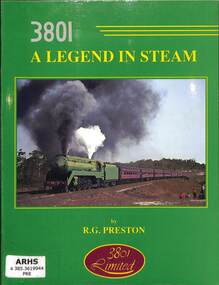 Book, Preston, R.G, 3801 A Legend In Steam, 1992